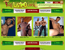 Tablet Screenshot of gaylatinocock.net